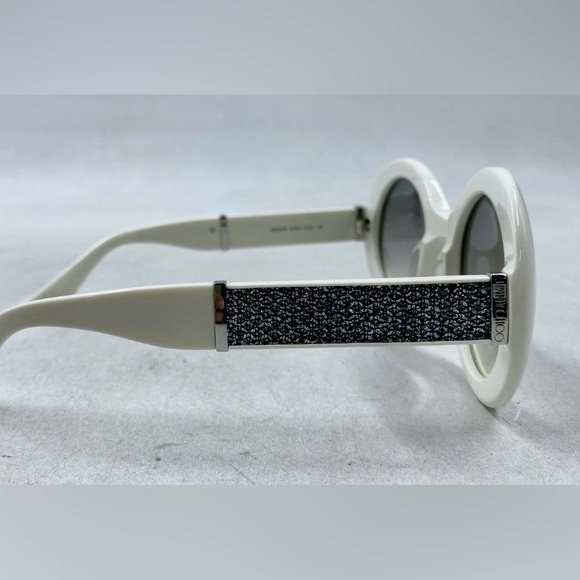 Jimmy Choo WENDY/S White Oversized Round Sunglasses | Italy - Picture 2 of 8